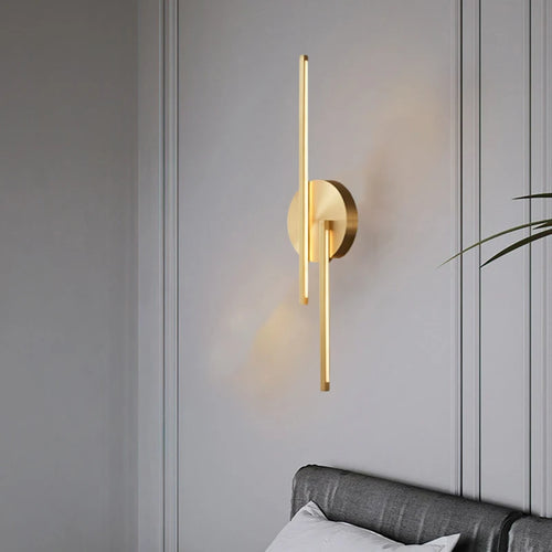 laiton led applique murale minimaliste pour restaurant - vue 3 sur 10