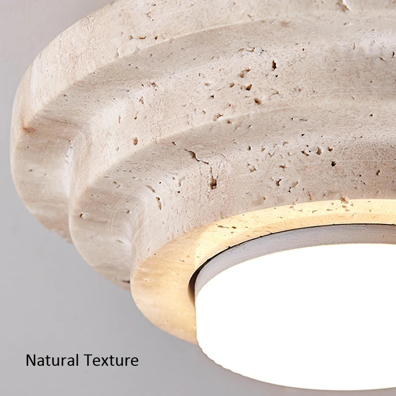 Plafonnier en marbre naturel style nordique simple - vue 6 sur 7