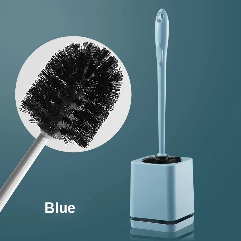 brosse wc à poils longs avec support de séchage mural - vue 7 sur 10