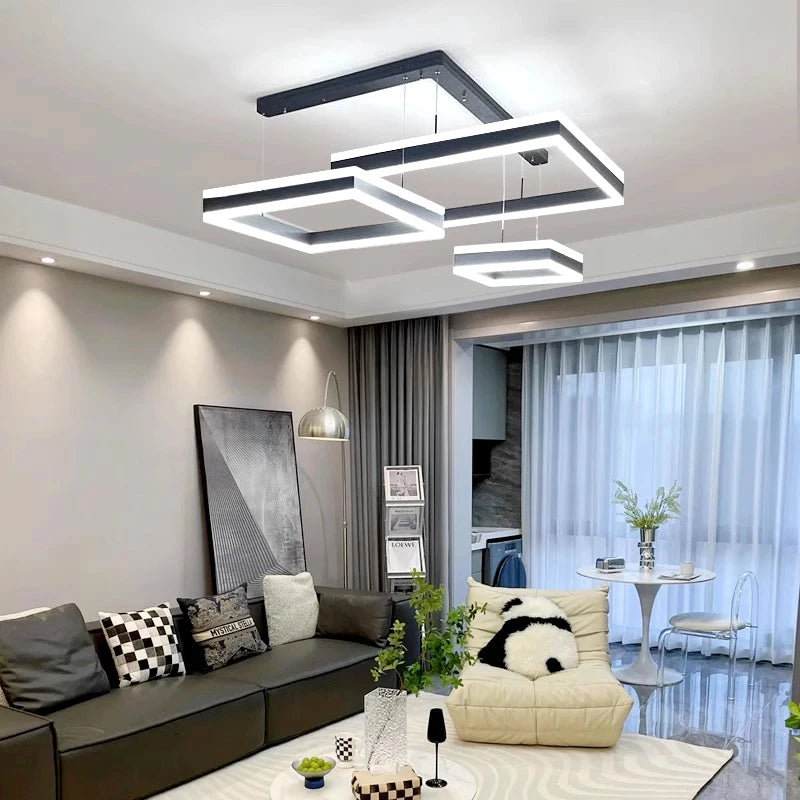 suspension moderne led pour éclairage intérieur