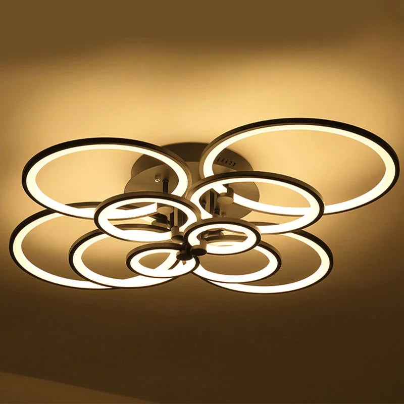 plafonnier led moderne à intensité variable pour intérieur - vue 2 sur 14