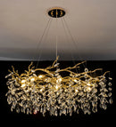lustre en cristal de luxe pour décoration intérieure élégante