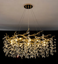lustre en cristal de luxe pour décoration intérieure élégante