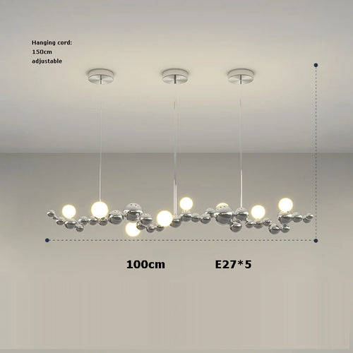 lustre led design moléculaire à intensité variable tendance 2024 - vue 17 sur 16
