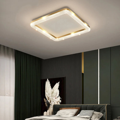 lustre led anneau plafonnier décoration maison luminaire - vue 6 sur 10