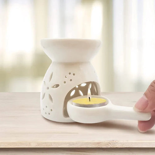 bougeoir en céramique pour bougie parfumée décoration intérieure élégante - vue 2 sur 9