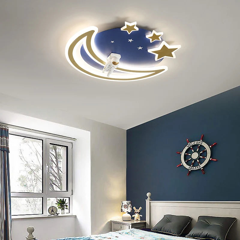 lustre led moderne pour décoration intérieure enfant et étude - vue 5 sur 11