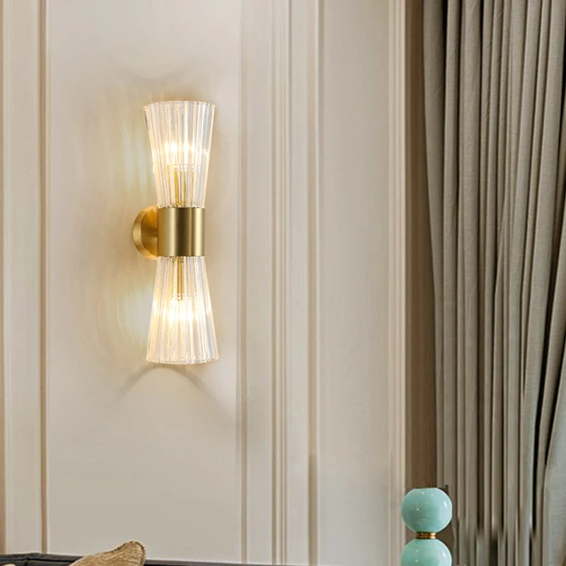 luxe et modernes applique murale en cristal pour hôtel