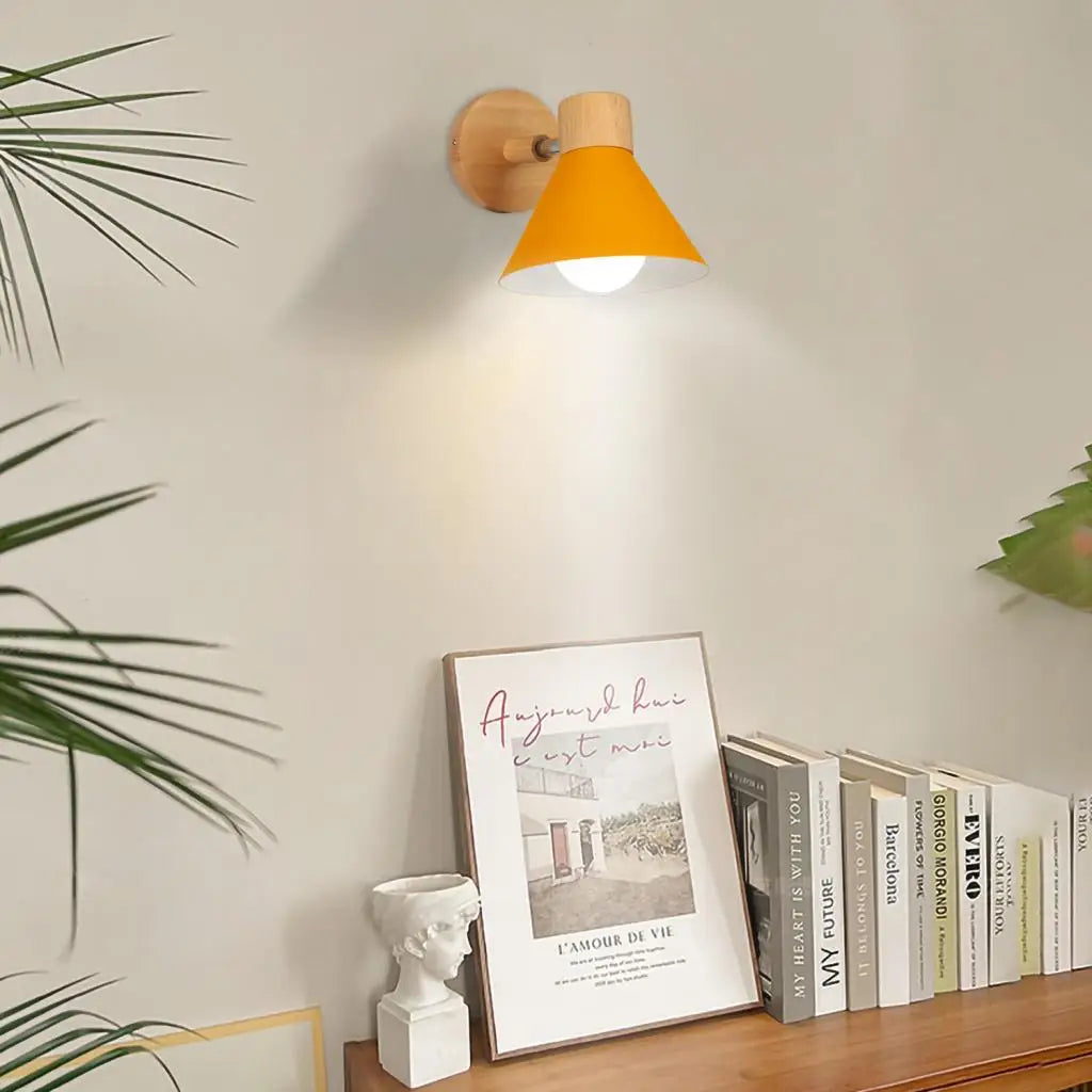applique murale led en bois style nordique moderne - vue 11 sur 23