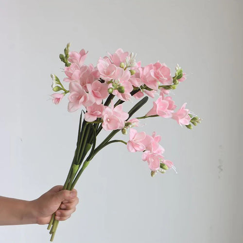 fleurs artificielles orchidées bouquet de mariage décoration élégante - vue 5 sur 9