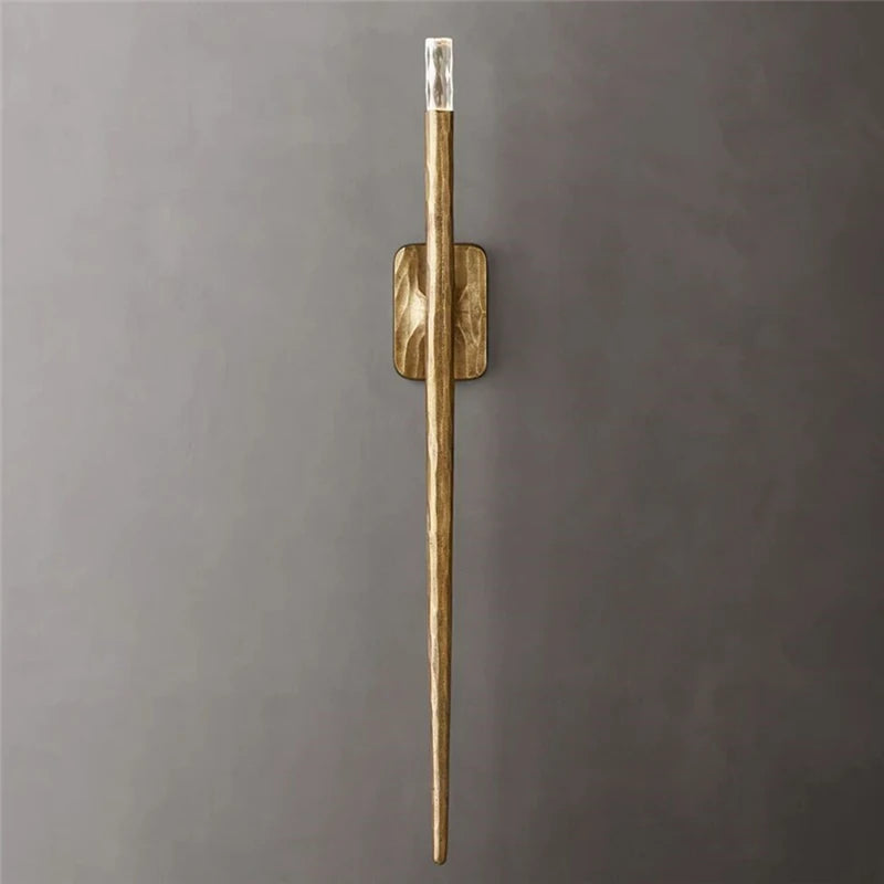 RH laiton créatif applique salon fond mur escalier entrée étude médiévale Thaddeus chambre lampe de chevet