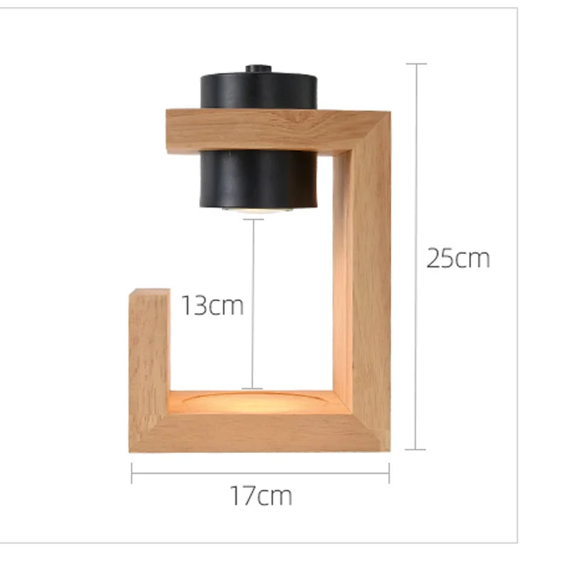 lampe chauffe-bougie aromathérapie bois nordique 110/230V éclairage intérieur