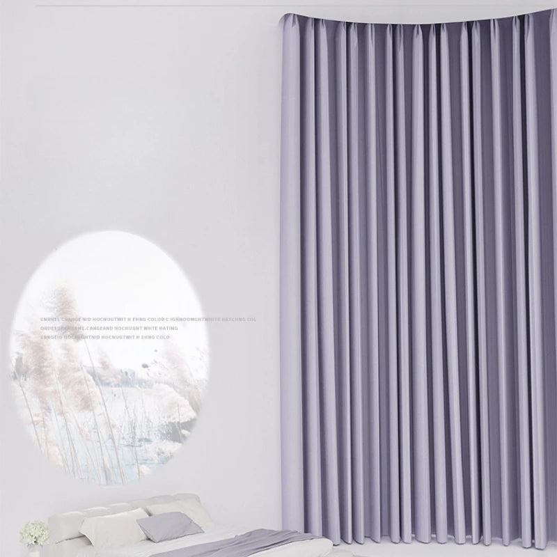 Rideau moderne occultant léger plissé pour salon chambre - vue 3 sur 18