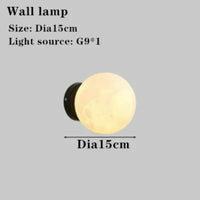 Lampadaire LED lune boule de verre