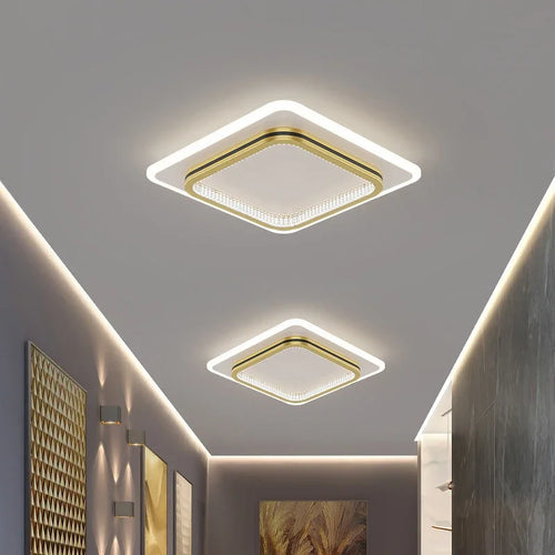 Plafond moderne à LEDs lumière lampe de luxe décor intérieur pour chambre Foyer allée couloir luminaire nordique créatif géométrie lumière