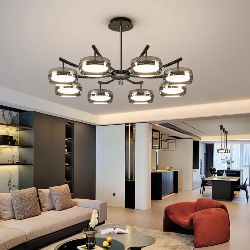 lustre décoratif éclairage intérieur suspendu pour salon - vue 3 sur 8