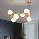 suspension moderne en verre avec fil réglable pour foyer