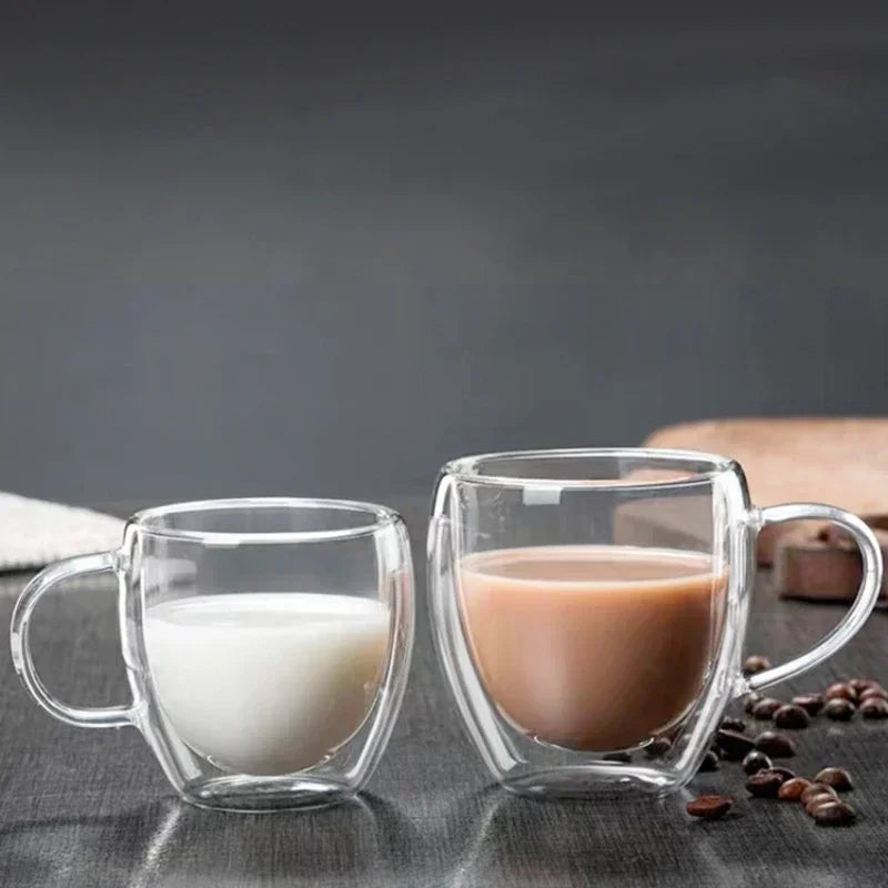 Mug verre double paroi isolant style moderne - vue 2 sur 7