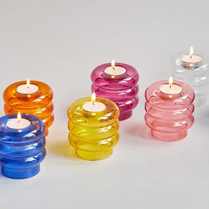 bougeoirs coniques décoratifs pour mariage et fêtes - vue 2 sur 14
