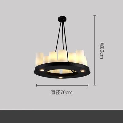 Retro American Bar, Luxury Restaurant, Bar Decoration, Front Desk, Red Wine Cup, Inverted Candlestick, Pendant Light - vue 8 sur 11