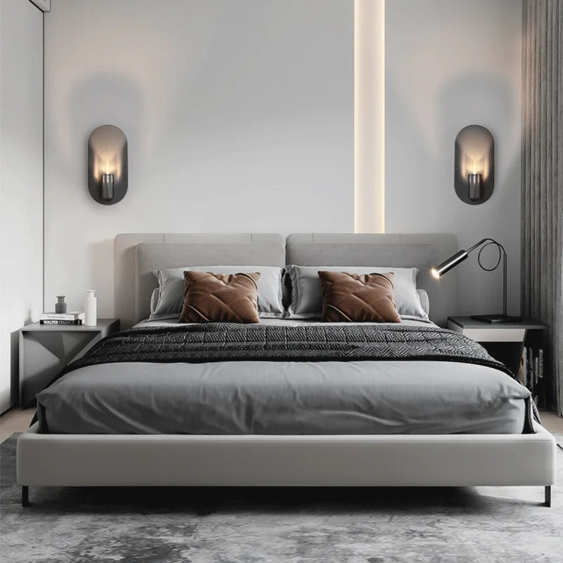 applique murale led minimaliste en aluminium luxueuse et créative - vue 6 sur 8