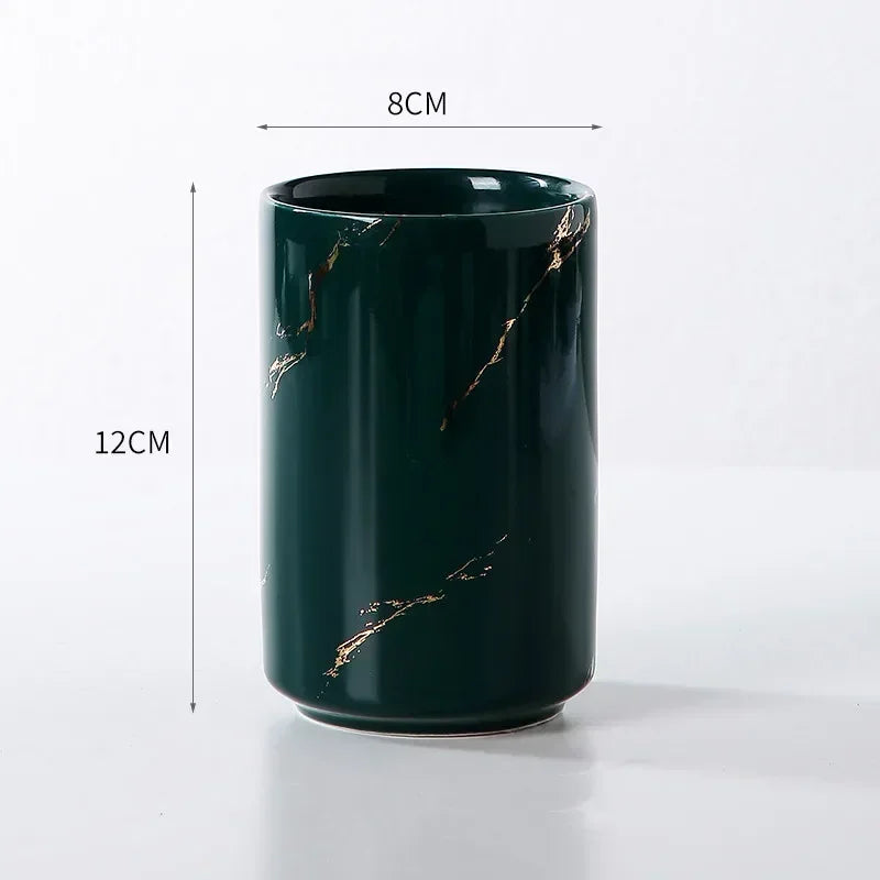 tasse en céramique pour couple porte-brosse à dents et rangement - vue 16 sur 22