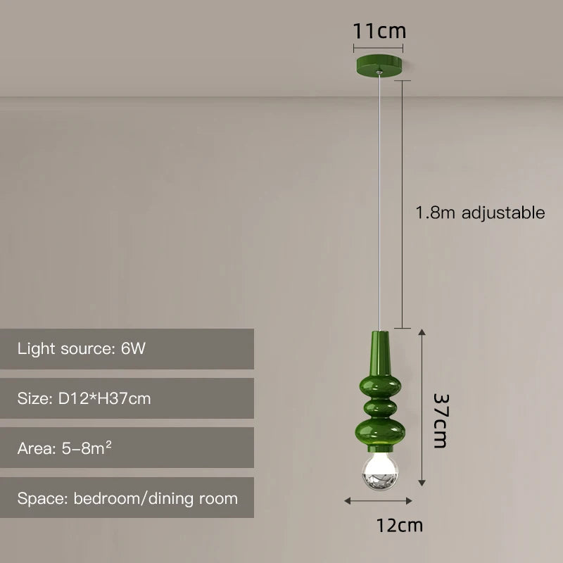 suspension nordique led moderne pour décoration intérieure élégante - vue 10 sur 12
