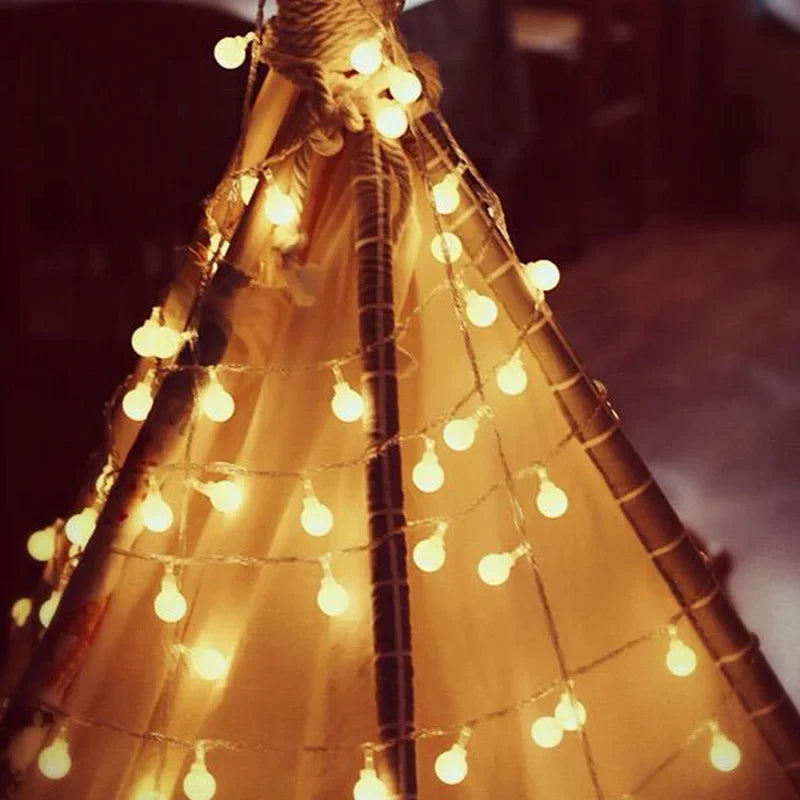 guirlande lumineuse led pour extérieur mariage jardin et Noël - vue 4 sur 9