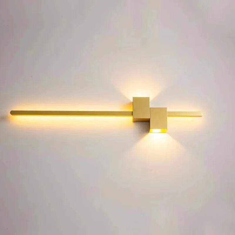 Applique murale led design nordique moderne luminaire décoratif monté en surface - vue 3 sur 12