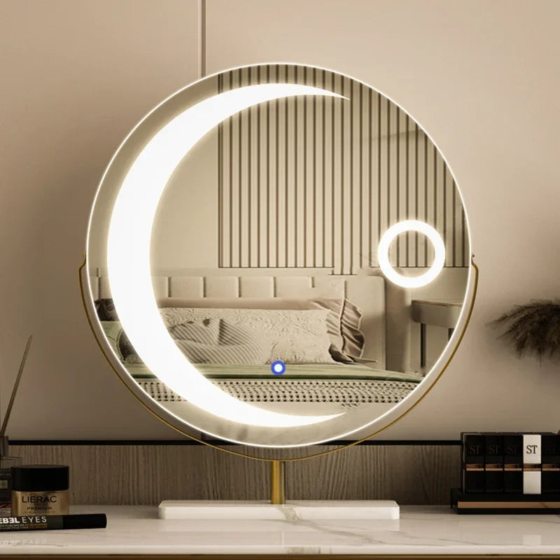 miroir led étoile moderne pour filles et cosmétiques luxe - vue 7 sur 14