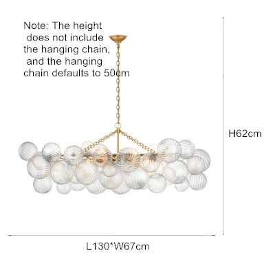lustre moderne en verre design pour décoration intérieure élégante - vue 11 sur 11