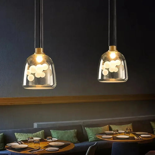 Sopa Globe Pendant Lamp Italy Bubble Glass Chandelier Suspension Hanging Light for Dining Living Room Kitchen - vue 6 sur 7
