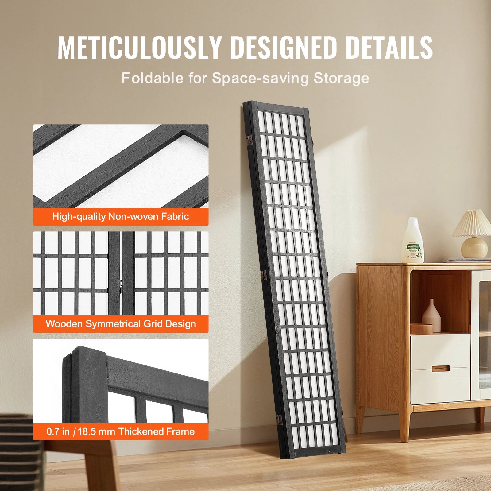 écran de confidentialité pliable pour séparation de pièce décorative - vue 11 sur 10
