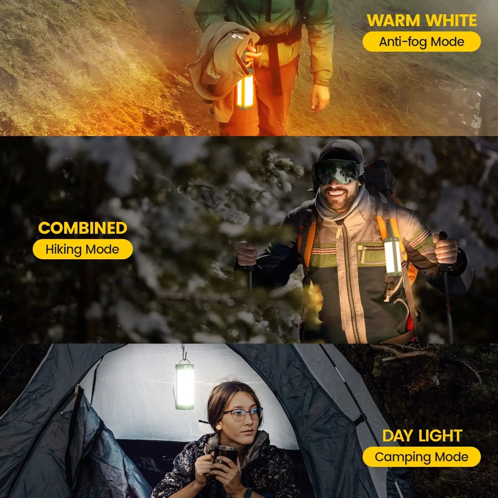 lampe de camping rechargeable 106 led portable et pratique - vue 6 sur 7