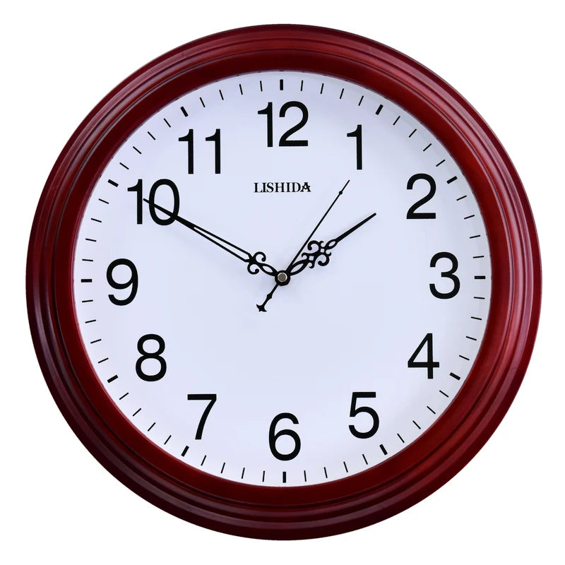 horloge murale silencieuse personnalisable en bois moderne rétro - vue 19 sur 25