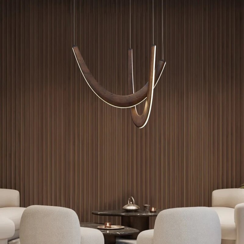Lustre led suspendu au design moderne - vue 6 sur 9