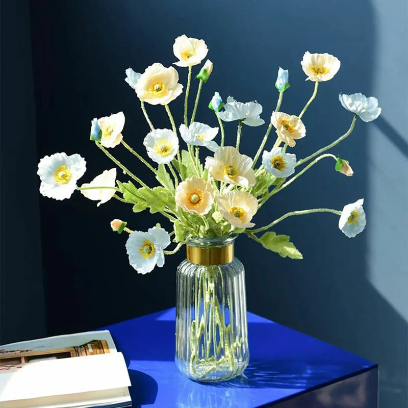 bouquet de fleurs artificielles pavot pour décoration maison jardin fête
