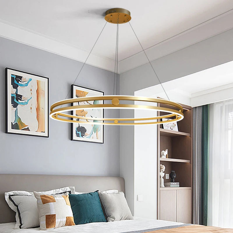 lustre circulaire moderne pour décoration intérieure créative et élégante - vue 2 sur 15
