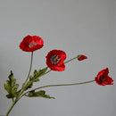 fleur artificielle coquelicot pour décoration de fête et jardin