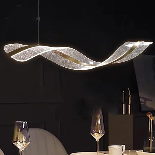 lustre spiralé design moderne pour hôtels bars et restaurants - vue 5 sur 7