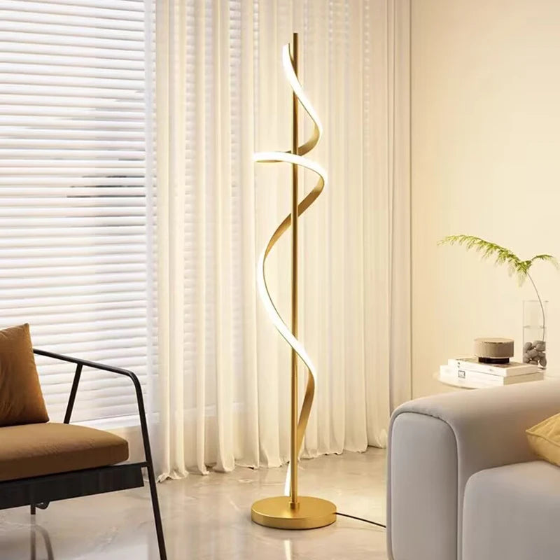 lampadaire led moderne design luxe simple revolve intérieur - vue 2 sur 15
