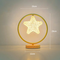 Lampe de chambre à coucher de luxe nordique en cristal acrylique