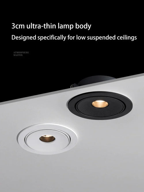 spot led ultra fin à angle de faisceau pour éclairage intérieur