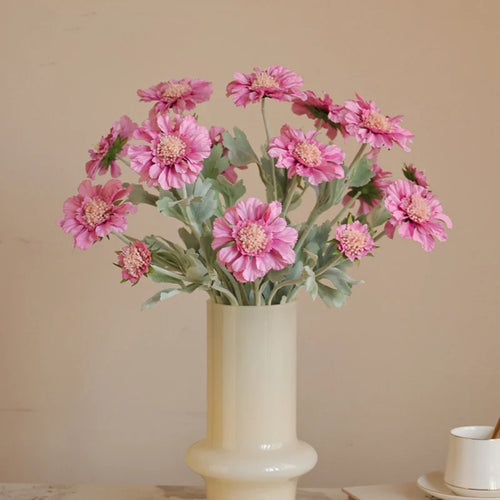 roues de flocage artificielles chrysanthème décoration florale en soie