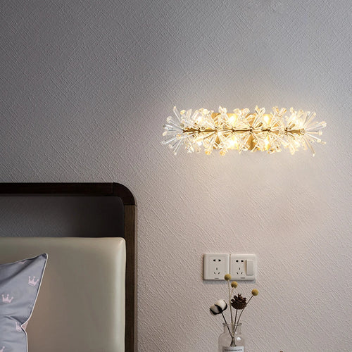 Applique murale LED en cristal moderne lumières or métal salon chevet TV fond appliques G4 ampoule 110-220V montage en Surface - vue 3 sur 12