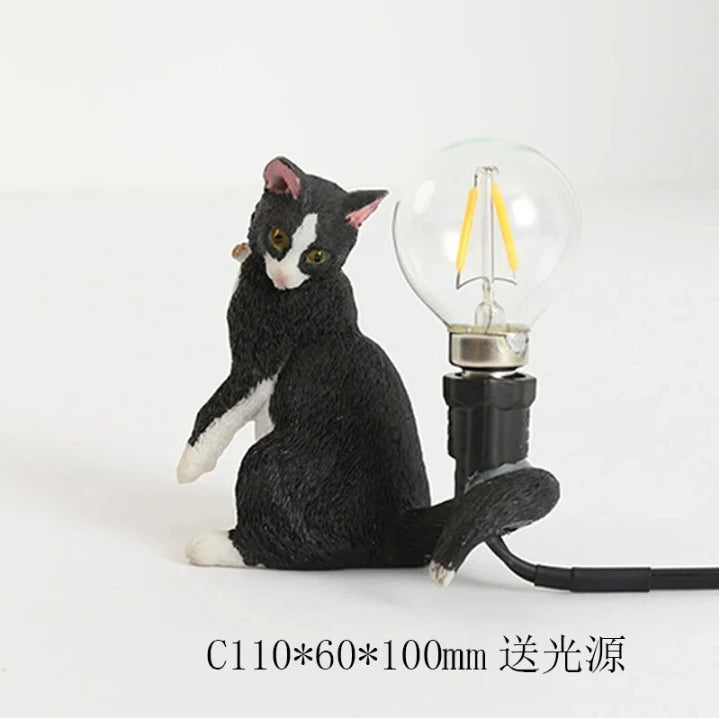 lampe de bureau décorative pour animaux en résine - vue 8 sur 14