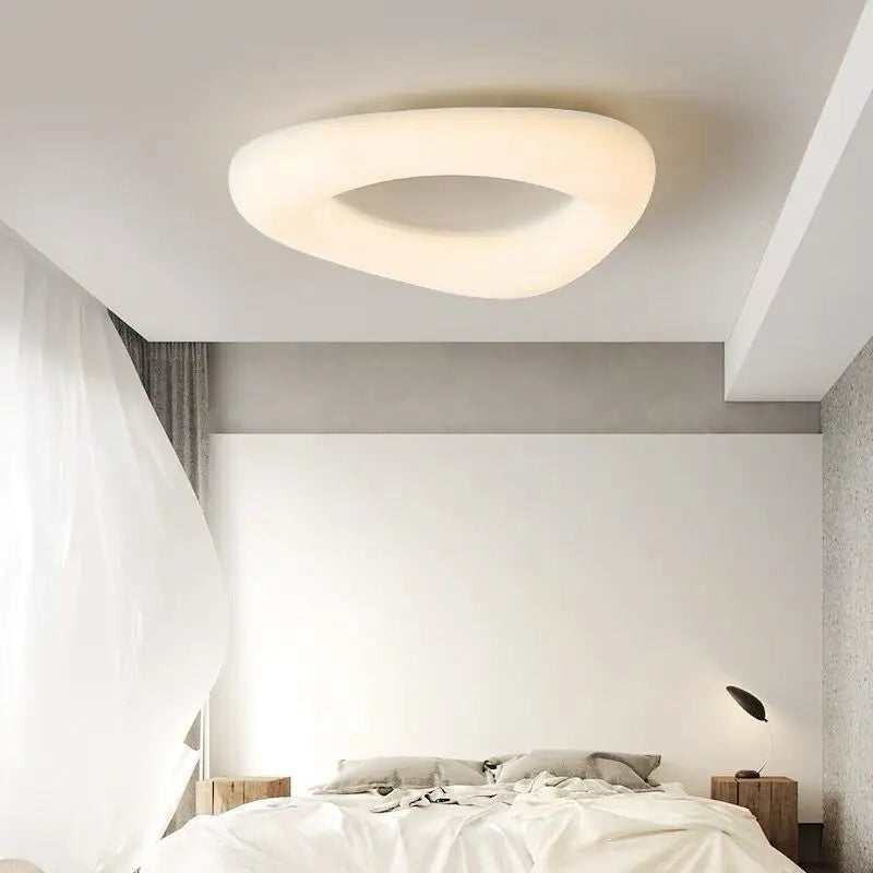 plafonnier led moderne en forme de nuages avec télécommande - vue 4 sur 14