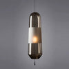Suspension design LED avec abat-jour en verre Favia