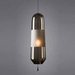 Suspension design LED avec abat-jour en verre Favia
