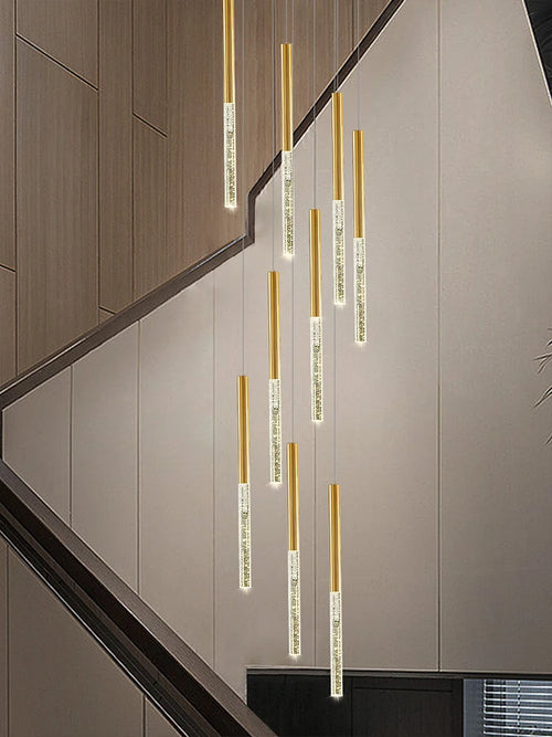 lustre en cristal moderne pour éclairage intérieur minimaliste - vue 2 sur 15
